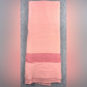 Vintage ORIGINAL Witney Point pink wool blanket - 81 by 66 Inches